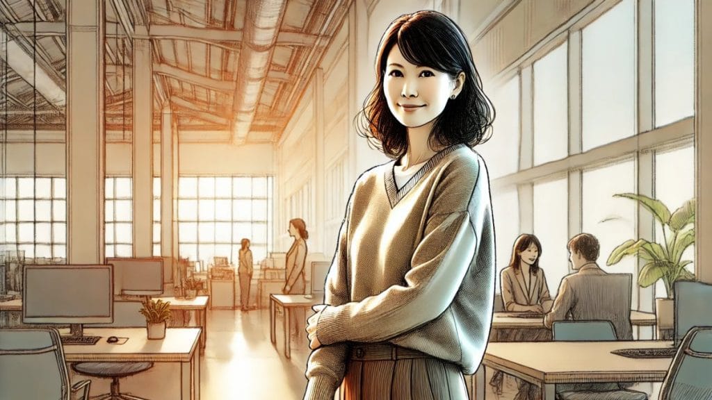 周囲に与える誠実で落ち着いた印象