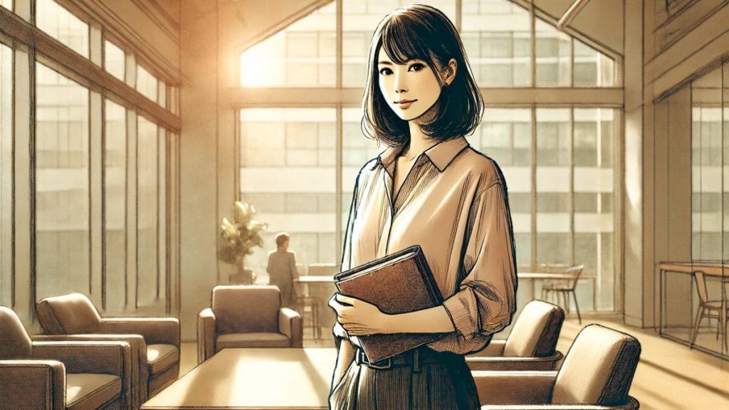 ゆっくり話す女性の知的な魅力