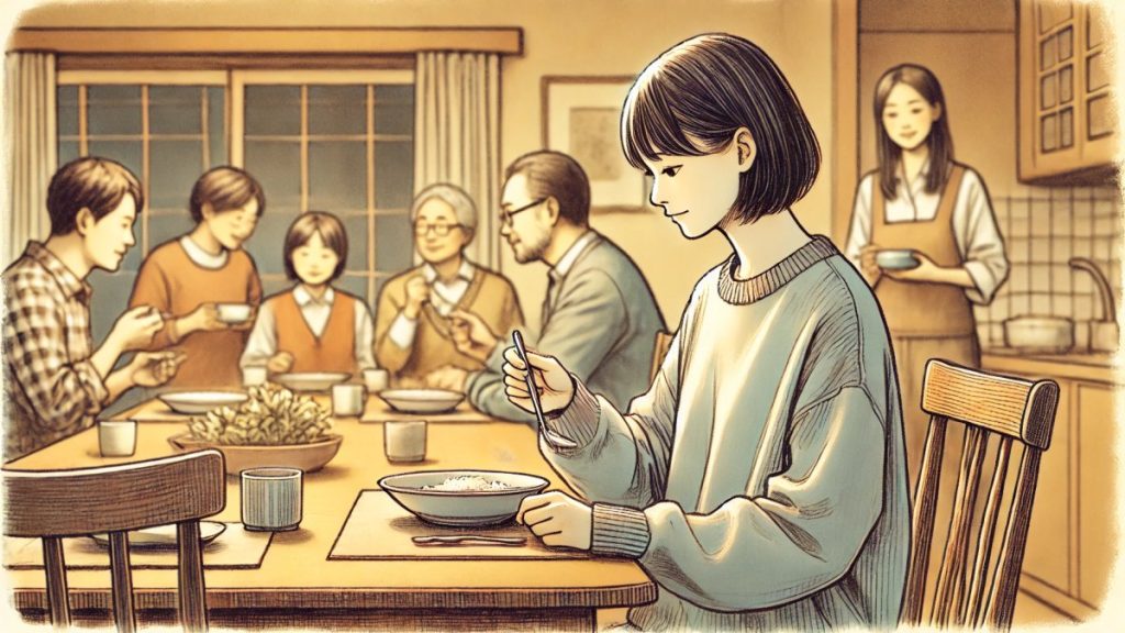 家族より一人で食事がしたいという本音