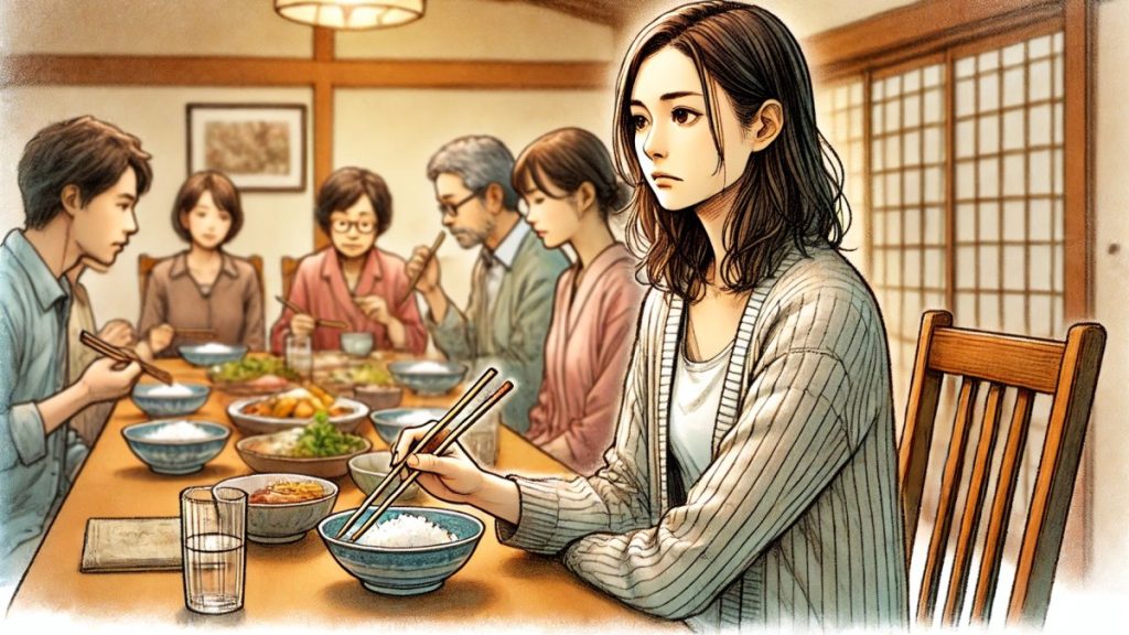 家族との食事ストレスと食べたくない心理