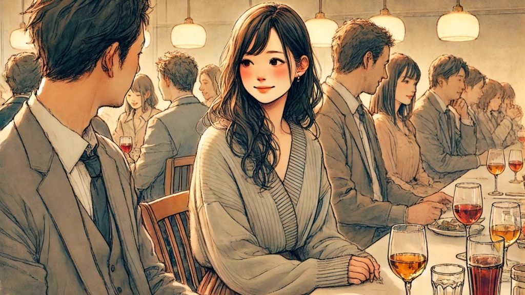 飲み会で隣に座る女性心理