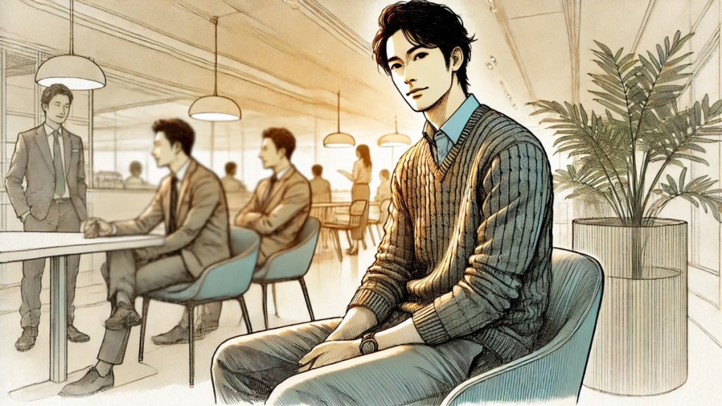 職場で隣に座る男性心理