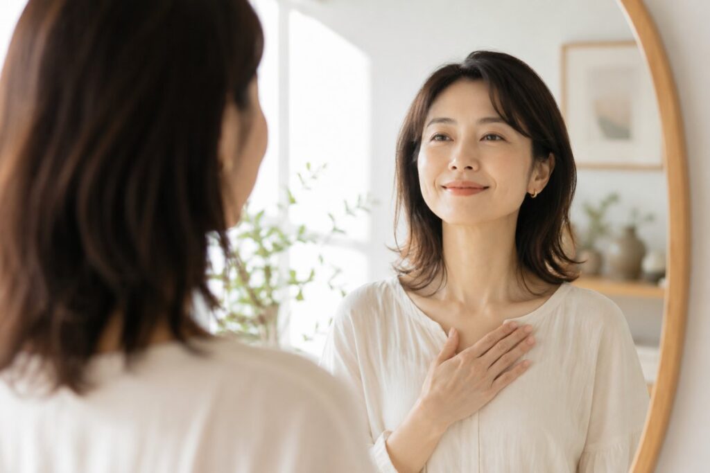 自分の強みや可能性に気づくイメージ