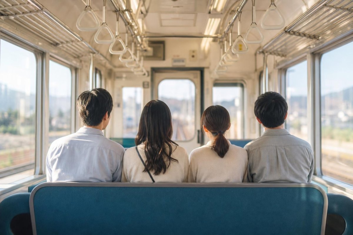 誰と電車に乗るか